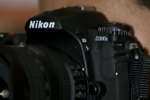 Nikon D300s, from the audio-mike side