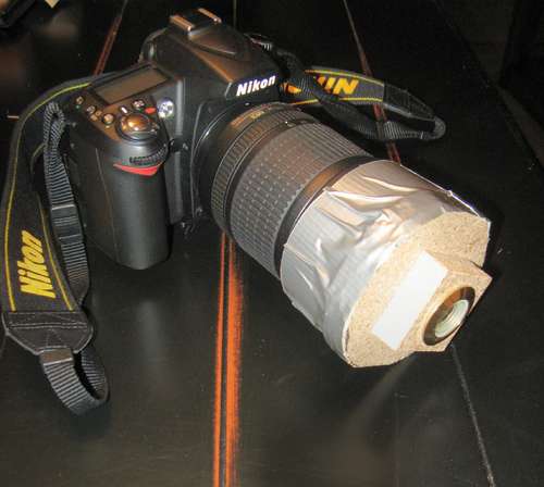 How to make a fish eye lens for a Nikon D-90 Digital SLR for $16